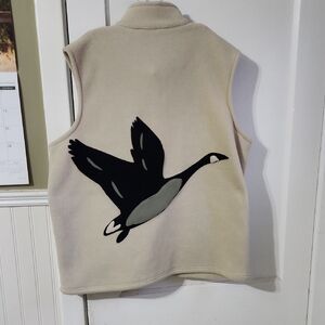 Like New Fleece Vest With Canada Goose